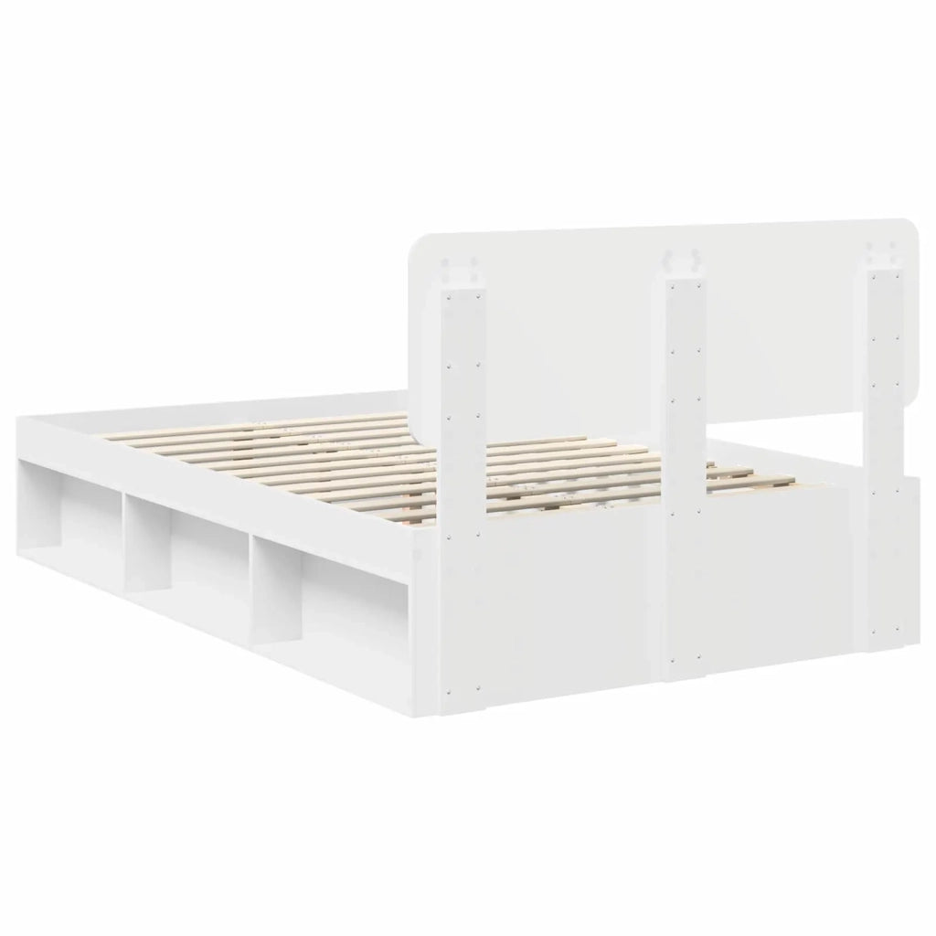 Struttura del letto Bianco 120 x 200 cm Pino massello 3412096