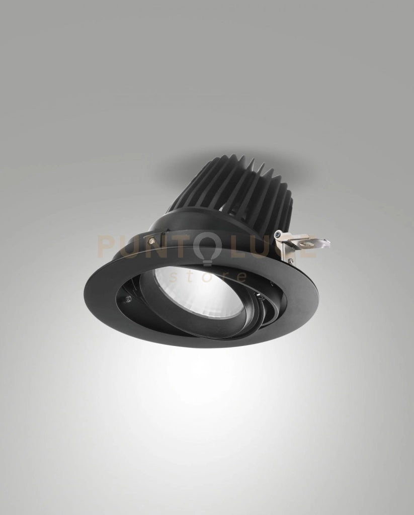 RUBENS FARETTO DA INCASSO 36W 4000K 4000LM NERO WRC 20° ON/OFF