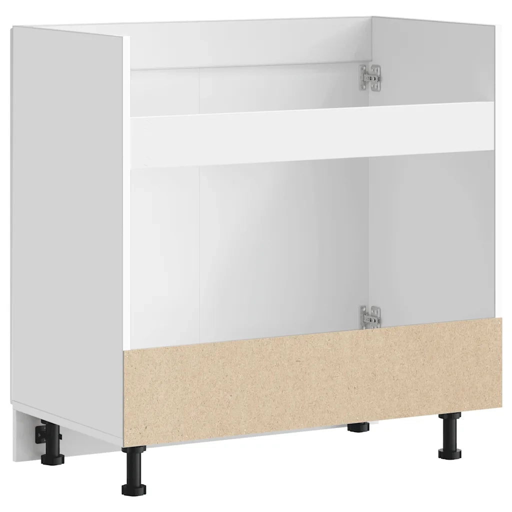 Mobile base lavello Porto Bianco Lucido 80x46x81,5cm Truciolato 853929
