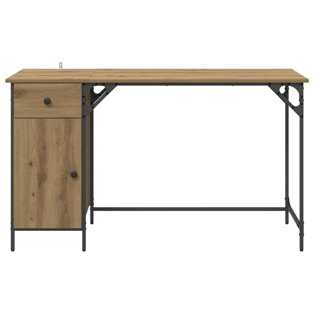 Scrivania per computer Rovere artigianale 131 x 48 x 75 cm 882833