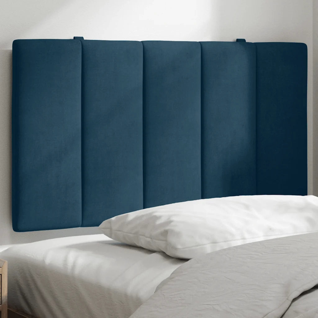 Cuscino Testiera Blu 90 cm in Vellutocod mxl 112253