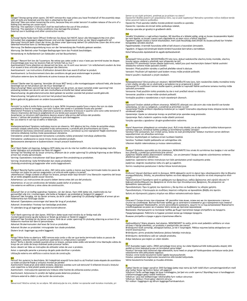 Tenda retrattile Sabbia 300 x 250 cm Tela e Alluminio 3425887