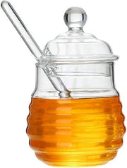 Honingpot con coperchio - Contenitore per miele - Pialla per cera d'api