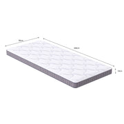 Materasso 90x200x10 cm bianco, 7 zone, molle insacchettate, H3, OEKO-TEX