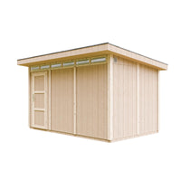 Casetta da Giardino di QUALIT? PREMIUM 8,7m?²-L412xW279cm - TIMBELA M904-TERRA BROWN