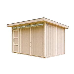 Casetta da Giardino di QUALIT? PREMIUM 8,7m?²-L412xW279cm - TIMBELA M904-TERRA BROWN