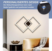 ZMH Lampada da soffitto plafoniera LED moderna 24W bianca calda design per cucina