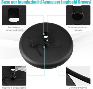 A4 / A3 Supporto Poster Espositore da Pavimento Supporto Menù Pubblicità in Metallo, Girevole e Regolabile in Altezza