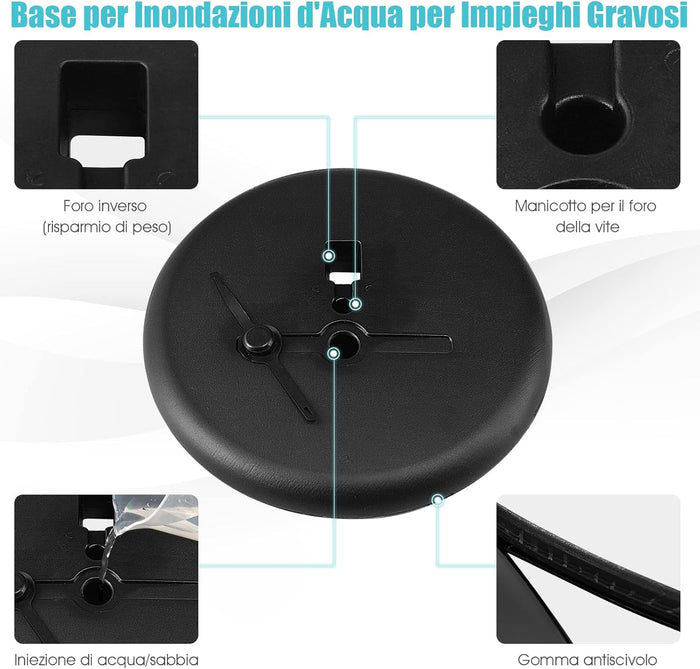 Set 2 Pezzi Supporto Poster Menù Stand per Pubblicità da Terra in Metallo, Girevole e Regolabile in Altezza, A4 / A3 (A3 Argento x 2)