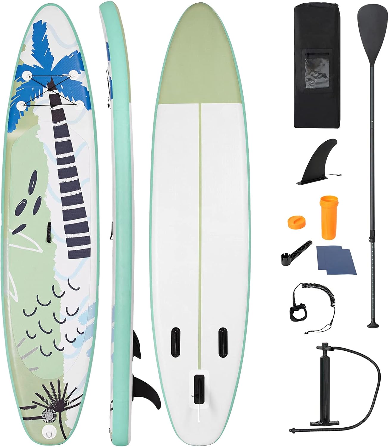 Tavola da Surf Gonfiabile Stand Up Paddle, Tavola da SUP con Accessori Completo e Borsa di Trasporto Impermeabile