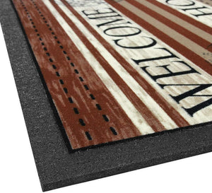 Zerbino Gomma Morbida Tappeto Ingresso Asciugapassi Antiscivolo 40x70 cm Dis.G