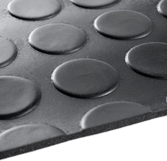 Tappeto Antiscivolo Gomma 120x120 cm CopriPavimento Bullonato Robusto