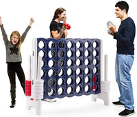 Forza 4 Gigante per Bambini e Adulti, Set Forza 4 per Interni ed Esterni, Gioco Familiare per Feste e Vacanze, 120 x 42 x 104 cm