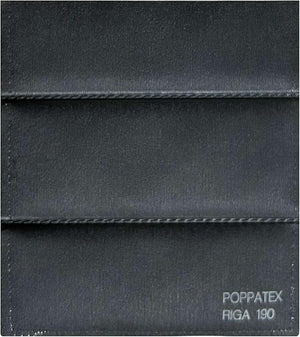 Tessuto Ecopelle Nautica Tappezzeria Alta Qualità "POPPATEX" - Colore RIGA GRIGIO SCURO 190 - Morbida e Resistente - Vendita al Metro - H.140