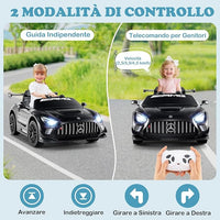 Macchina Elettrica per Bambini, Mercedes Auto Cavalcabile con Telecomando 3 Velocità Luci LED Musica e Connessione Senza Fili, Partenza Morbida, 4,5 Km/h, 3+ Anni (Nero)