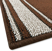 Tappeto Scala Passatoia Ingresso Corsia Scale Antiscivolo Stile Classico Marrone 67x700 cm