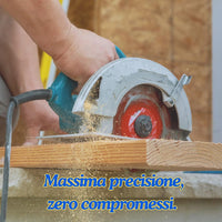 Sega Circolare per Legno, Seghetto Elettrico Multiuso per Legno, Marmo e piastrelle, Potenza 1250W, Lama da 105 mm 4 pollici.