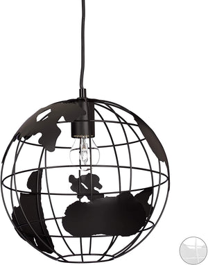 Lampada da parete lampada da terra decorazione di design con sospensione paralume sferico globo nero 13_0001352