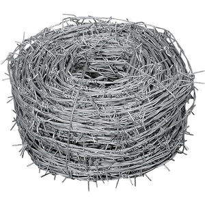 FILO SPINATO ZINCATO RECINZIONE RETE METALLICA CORDA SPINOSA 100mt VERDELOOK 430