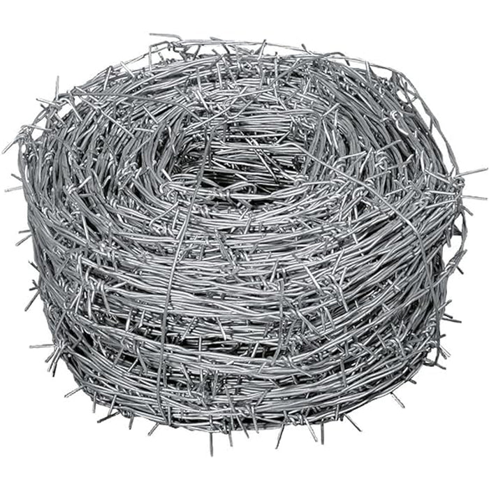 FILO SPINATO ZINCATO RECINZIONE RETE METALLICA CORDA SPINOSA 100mt VERDELOOK 430