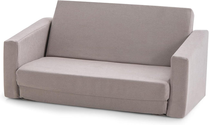 Divano Convertibile per Bambini 2-in-1, Poltrona per Bambini con Copertura Morbida e Lavabile in Lavatrice, Divano per Bambini con Funzione Letto, per Bambini 1+ Anni (77 x 43 x 40 cm)