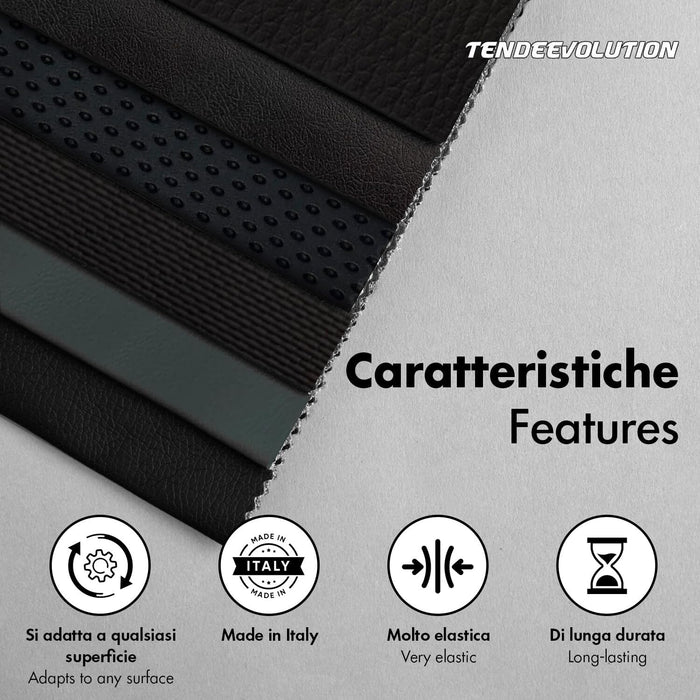 Ecopelle "Sky" - Colore Marrone - Elastica, Resistente, 100% Impermeabile - Ideale per Auto, Moto, Arredamento - Vendita al Mezzo Metro