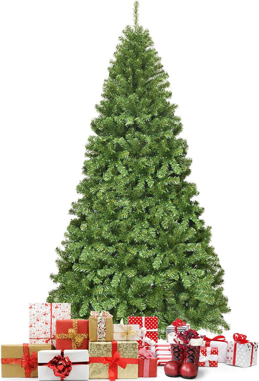 Albero di Natale 180/230 cm, Albero di Natale Artificiale con 928/1346 Rami Folti, Base in Metallo, Albero di Natale Realistico per Casa,Ufficio e Negozio, Verde (230 cm)