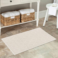 Tappeto Camera Scendiletto Bagno 60x135 cm Puro Cotone Lavabile Elegante Assorbente