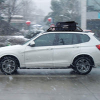 Portapacchi da Tetto Universale, Bagagliera Portabagagli Auto Tetto Portata 110kg, Nero, 120 X 98 X 16,5 cm (Nero, stile 1)