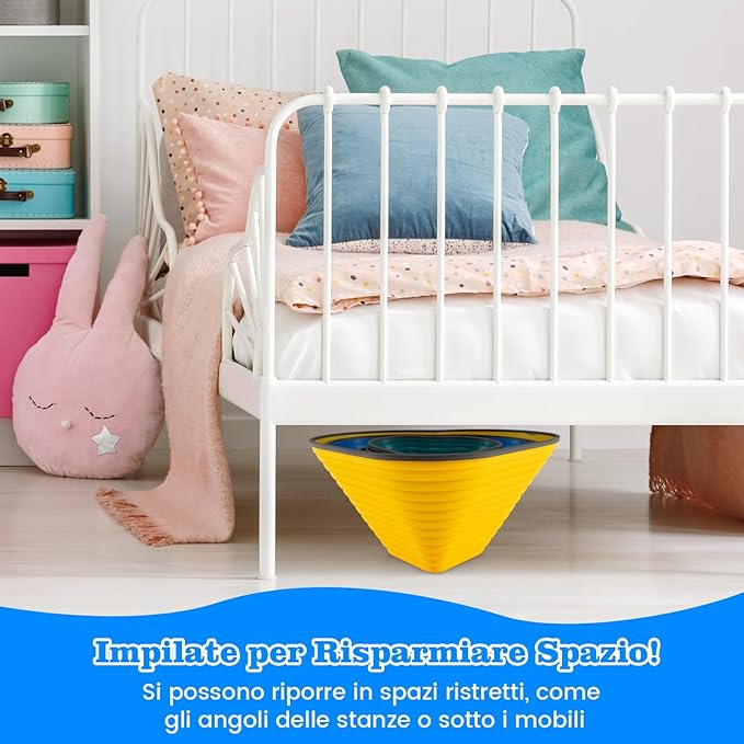 Pietre di Bilanciamento per Bambini 3+ Anni, Pietre Impilabili Antiscivolo da Interno/Esterno, Stepping Stones per Promuove la Coordinazione dell'Equilibrio e la Forza
