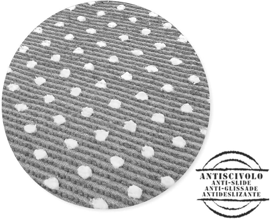 Tappeto Bagno Camera Scendiletto 60x180 cm Puro Cotone Morbido Lavabile Made In Italy Beige