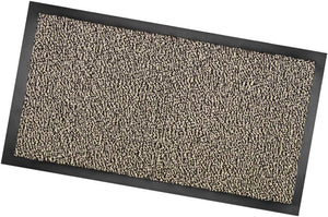 Zerbino Asciugapassi Antiscivolo 60x90 cm Tessitura Morbida Retro Gommato Beige