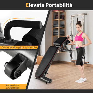 Panca Regolabile, Panca per Pesi Multifunzione, Panca Pesi Panca Fitness, Fino a 300kg, Ideale per Casa Ufficio