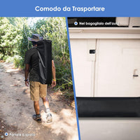 Gazebo Pieghevole da Giardino 210 x 210CM, Struttura in Acciaio, Altezza Regolabile, Gazebo da Esterno con Borsa, Ideale per Feste, Barbecue, Giardino e Spiaggia (bianco)