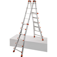 SCALA ALLUMINIO TELESCOPICA MULTIFUNZIONE GRADINI 6+6 PEPPINA 150KG GIGANTISSIMA GIERRE AL060