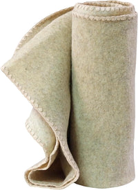 Plaid per cani e gatti - 100% Lana - Coperta morbida e lavabile 150x100 cm - Elegante e resistente - Made in Italy (Crema)