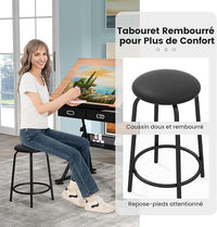 Tavolo da Disegno Scrivania per Arte con Cassetti e Sgabello, Regolabile in Altezza ed inclinabile (naturale)