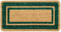 Zerbino Cocco Verde Ingresso Porta 33x60 cm Elegante Robusto Antiscivolo Asciugapassi Esterno