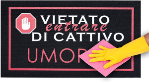 Zerbino Gomma Sostenibile 40X70 Antiscivolo Ingresso Interno Esterno Moderno Dis.D