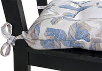 Set 4 Cuscini Sedia Casa Shabby Chic Morbidi Imbottiti Ovatta Universali Coprisedie Cotone Lavabili