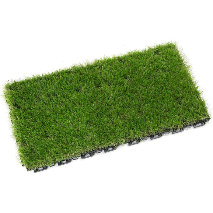 PRATO SINTETICO A MATTONELLE 30x30cm ALTEZZA 30mm 9 PEZZI ERBA FINTA INFINITY 4F