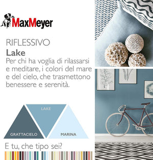 Idropittura Colorata Superlavabile per Interni HomeColor, Colore Lake, 2.5L