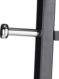 Appendiabiti da terra in metallo per cappotti giacche corridoio ingresso 175 cm nero 13_0002199