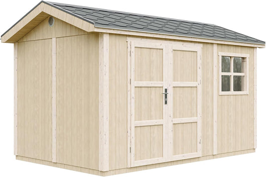 Casetta da giardino di qualit? premium 8,68 m² - H252x250x412 cm - Timbela M914A