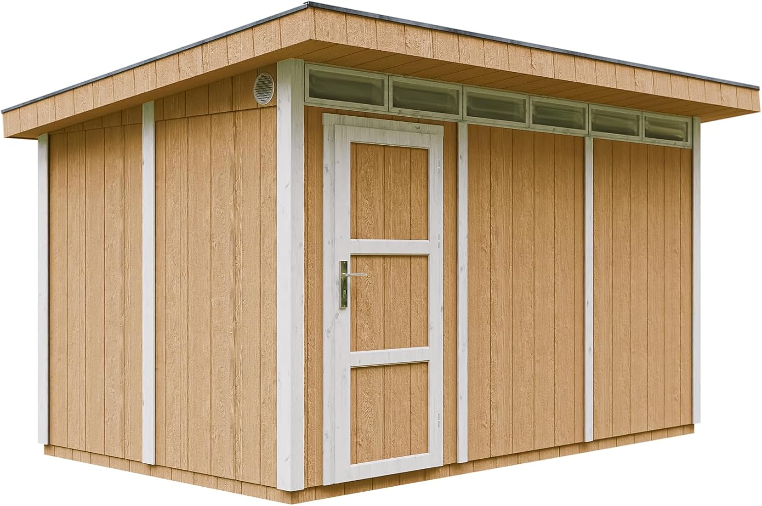 Casetta da Giardino di QUALIT? PREMIUM 8,7m?²-L412xW279cm - TIMBELA M904-HARVEST HONEY