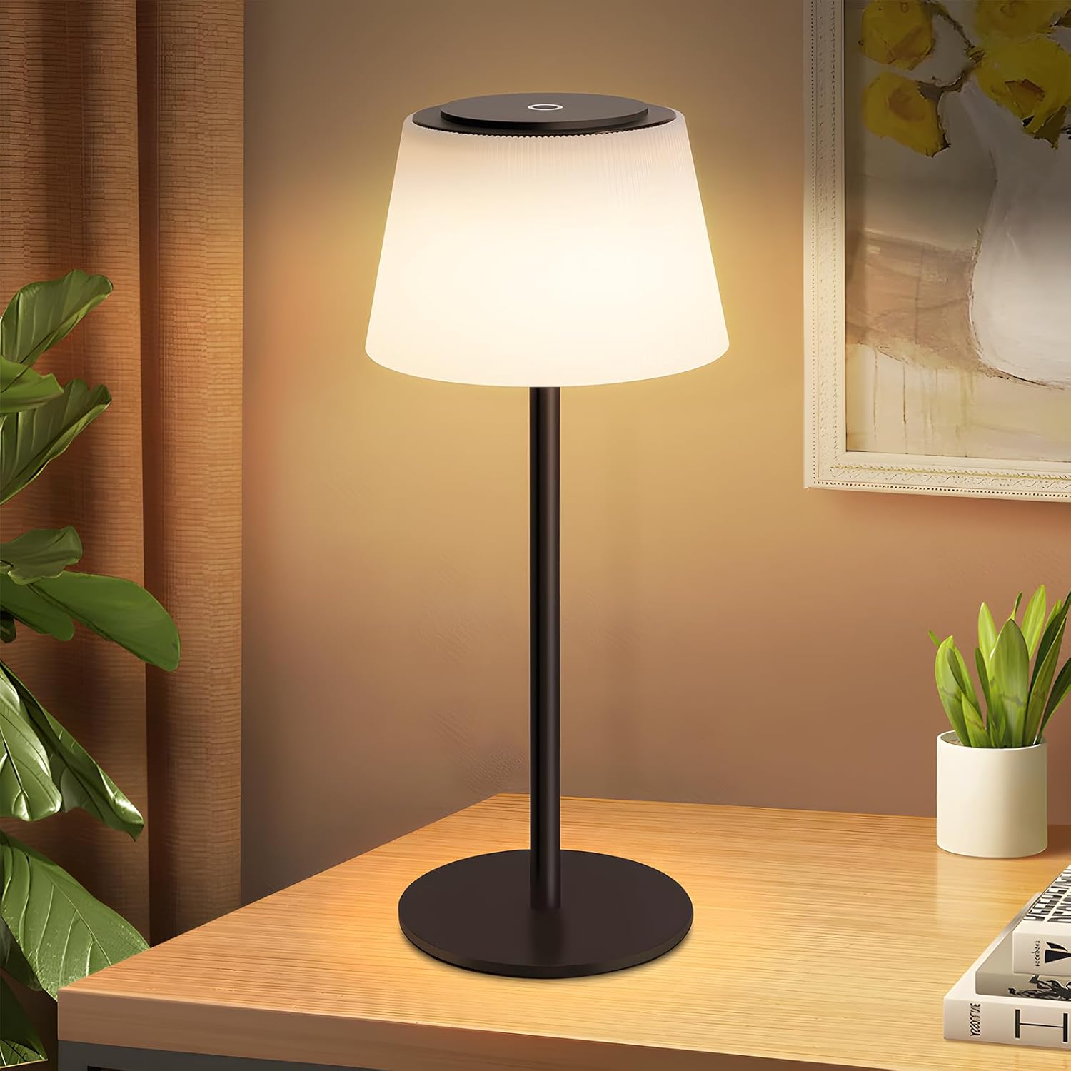 ZMH Lampada da tavolo LED moderna touch dimmerabile 3600mAh batteria per soggiorno