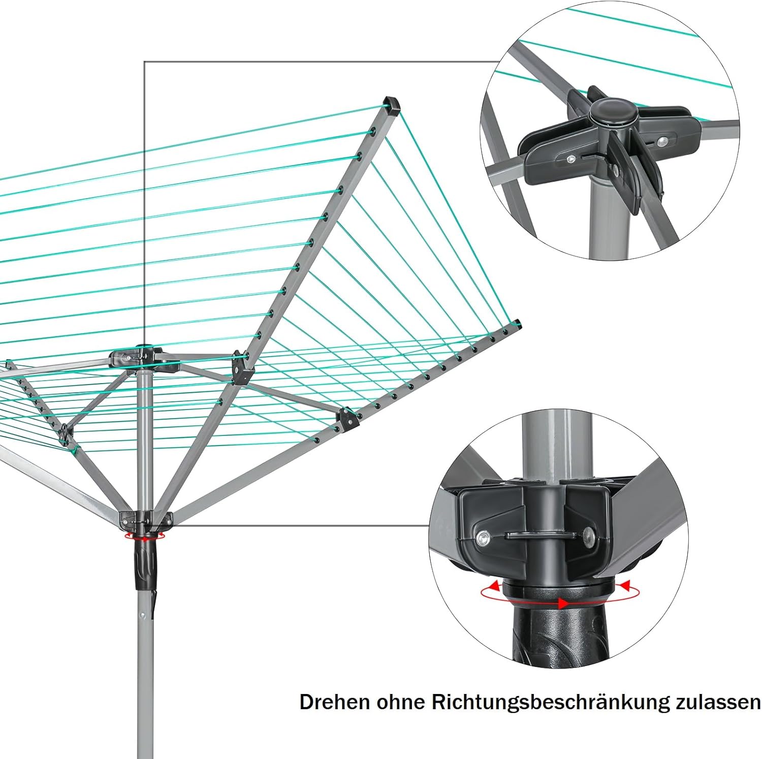 Stendino Verticale Salvaspazio - RATTANTREE - 4 Livelli Stendibiancheria Allungabile con Ruote, Acciaio Inossidabile Stendino da Balcone Esterno, Stendipanni per Interno, Bianca