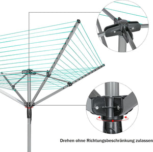 Stendino Verticale Salvaspazio - RATTANTREE - 4 Livelli Stendibiancheria Allungabile con Ruote, Acciaio Inossidabile Stendino da Balcone Esterno, Stendipanni per Interno, Bianca