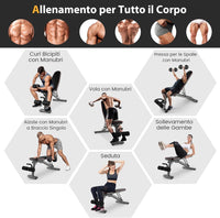 Panca Regolabile, Panca per Pesi Multifunzione, Panca Pesi Panca Fitness, Fino a 300kg, Ideale per Casa Ufficio