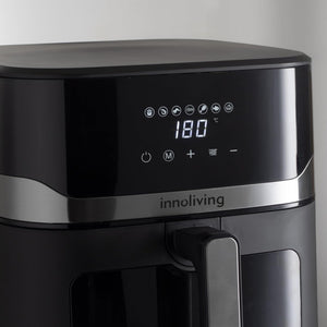 Innoliving Friggitrice ad Aria 8 Litri INN-891 con Pannello Digitale Touch, 7 Programmi Preimpostati, Finestra di Controllo e Luce Interna